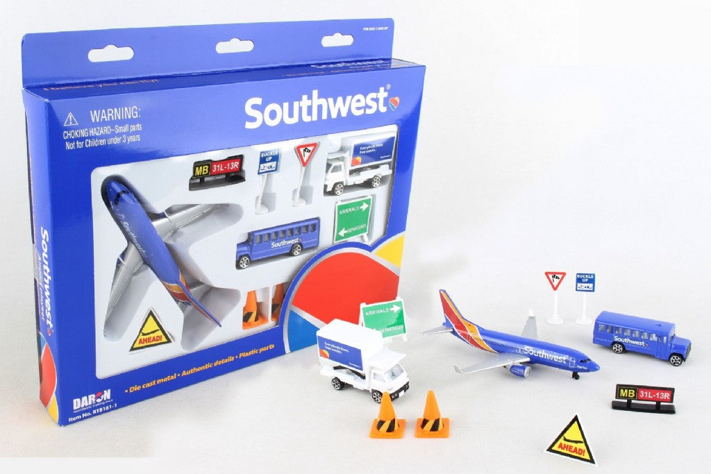 Airplane Playset - 4 Airlines Southwest