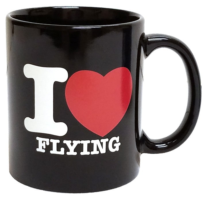 Mug I Love Flying - Black