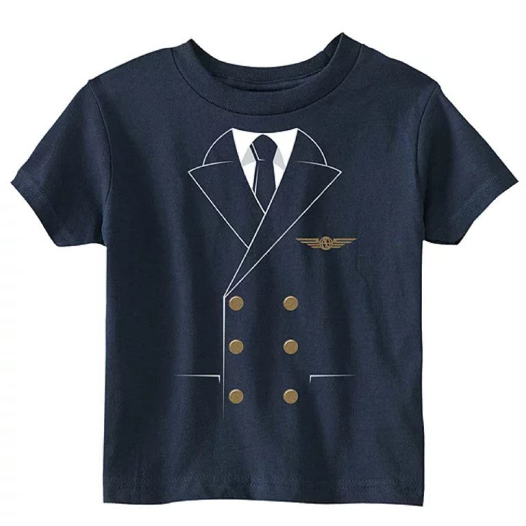 Toddler T-Shirt Pilot Uniform