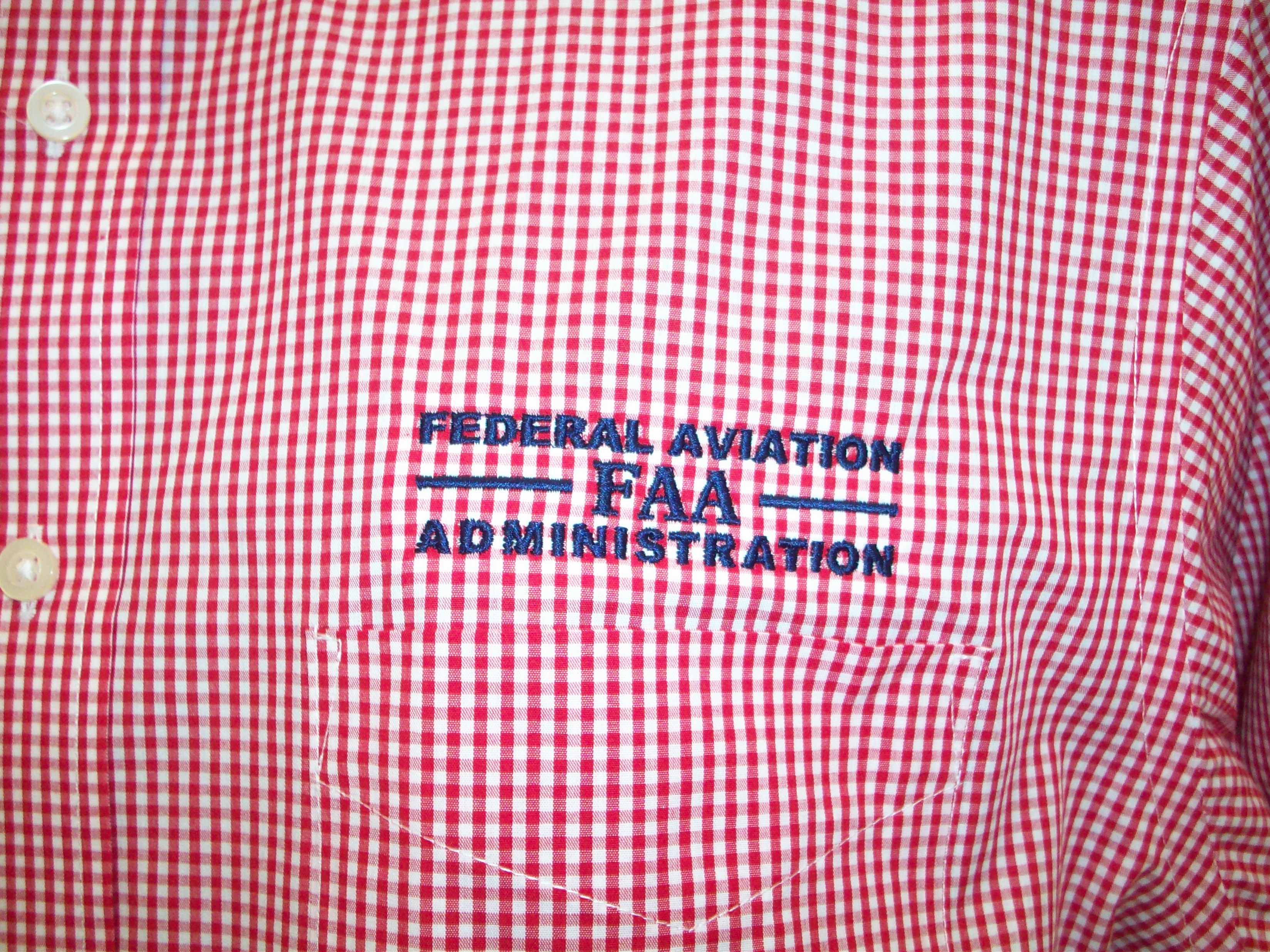 Dress Shirt Long Sleeve FAA Gingham-Red