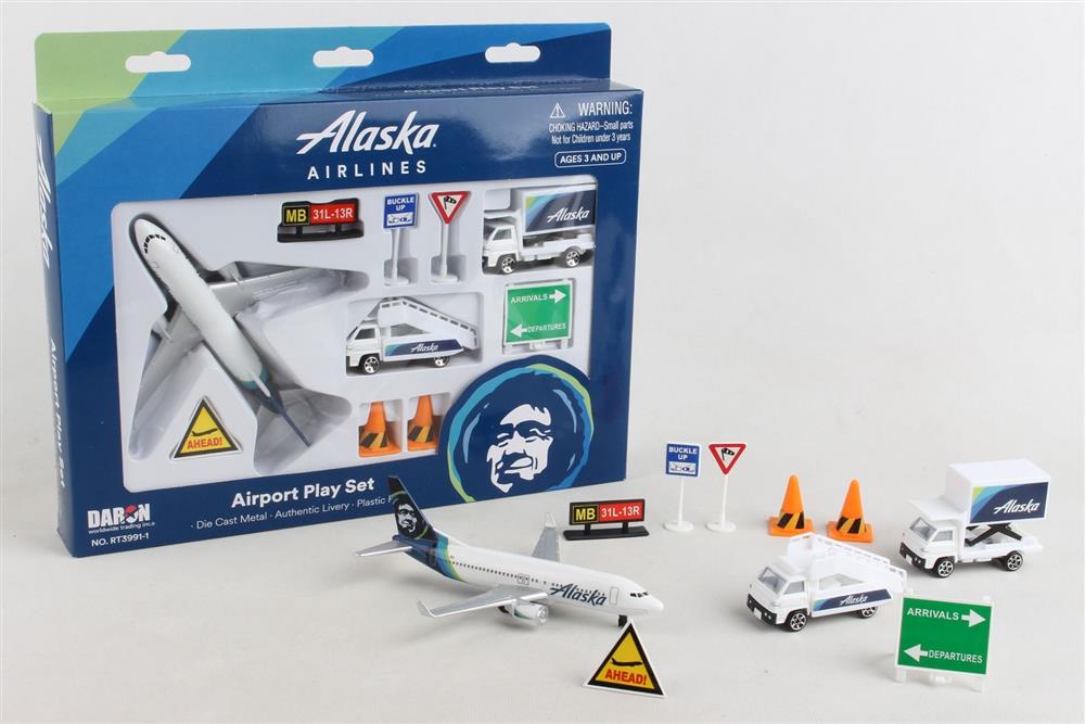 Airplane Playset - 4 Airlines Alaska