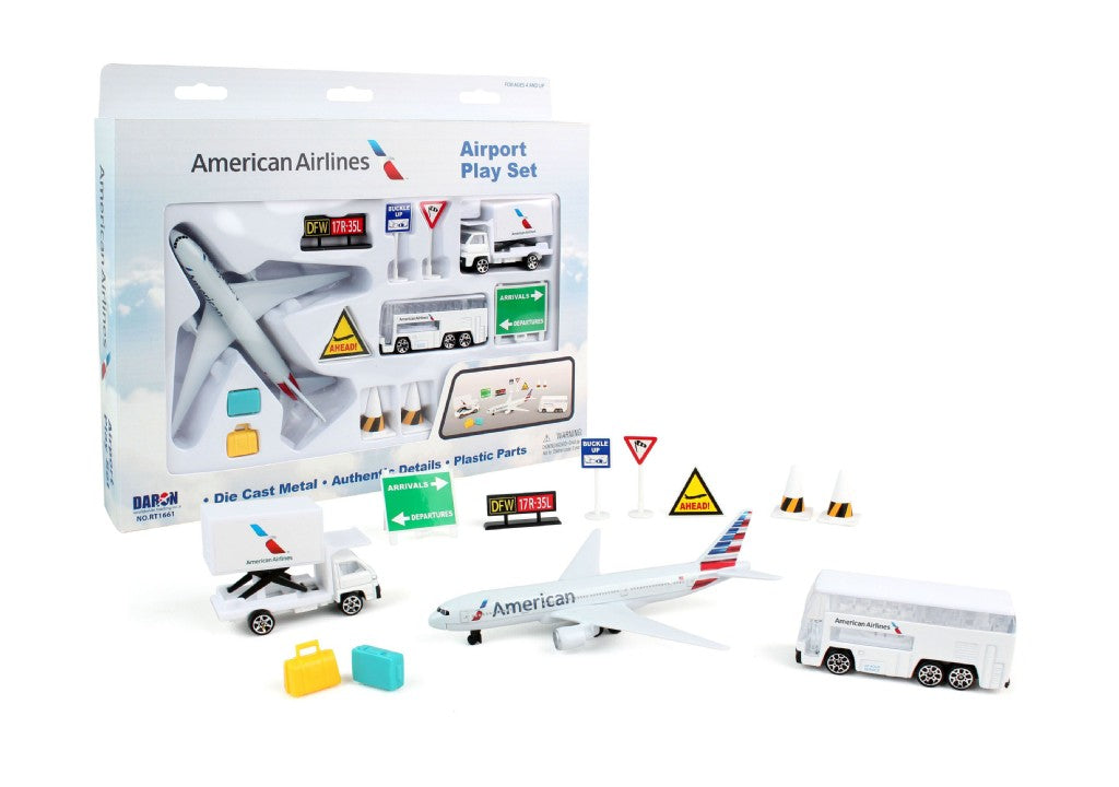 Airplane Playset - 4 Airlines American