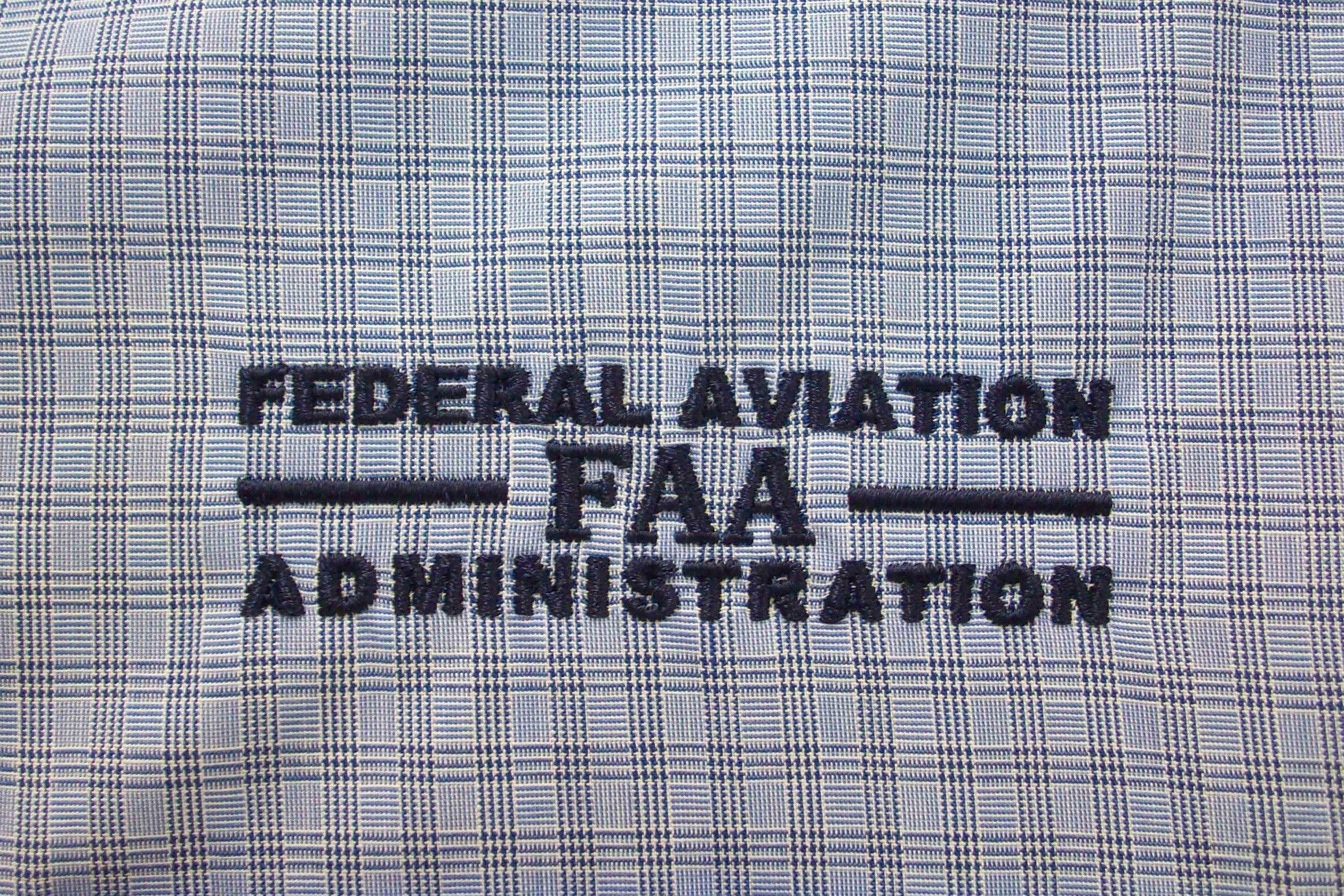 Dress Shirt Long Sleeve FAA Plaid Easy Care