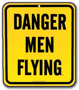 Metal Magnet Danger Men Flying