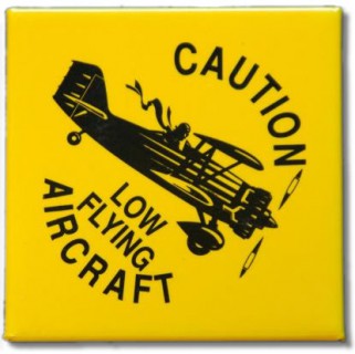 Metal Magnet Low Flying Aircraft