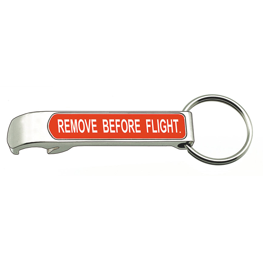 Remove Before Racing Keychain Remove Before Flight Bottle Opener – ACEA Bookstore