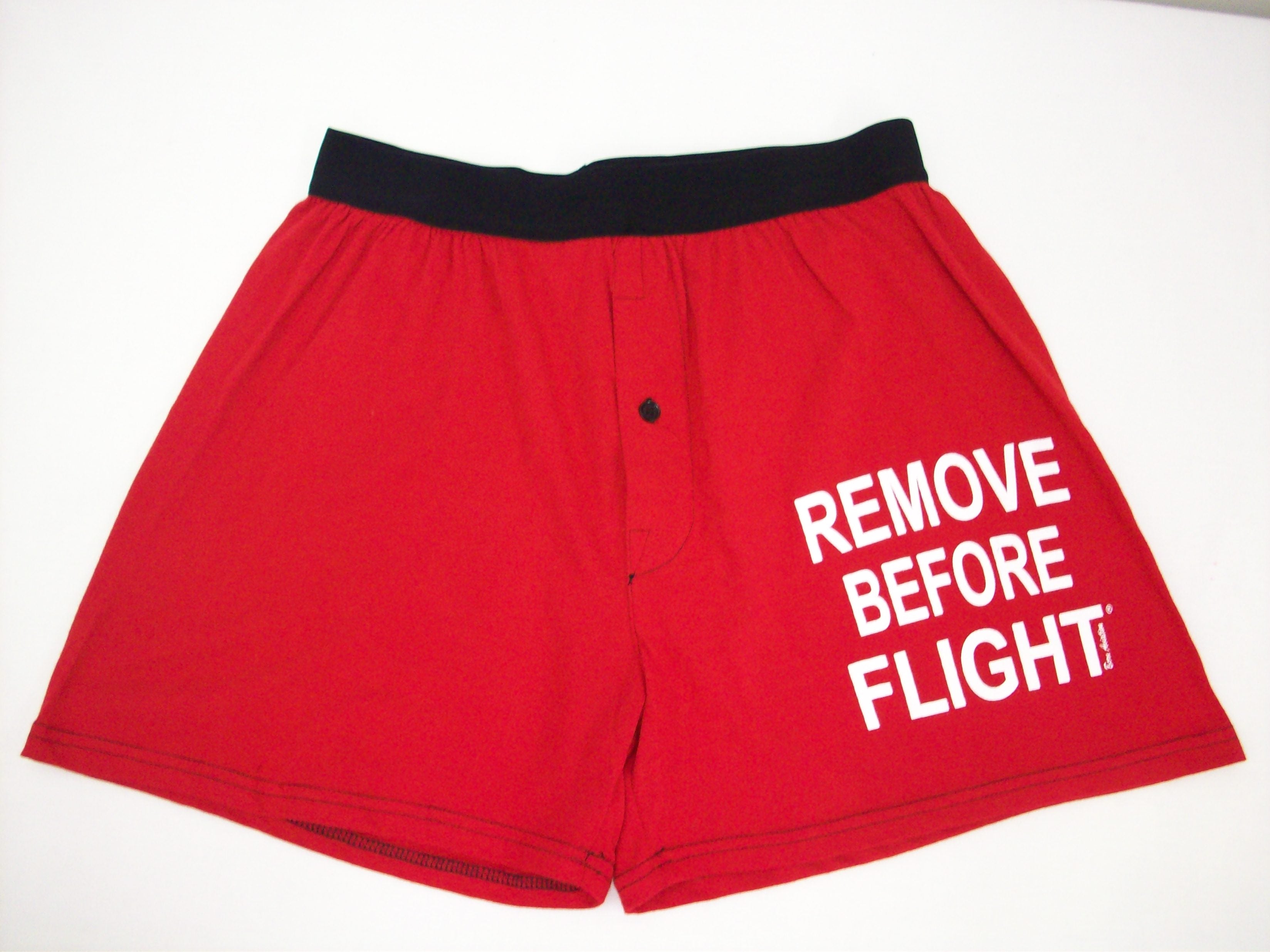 Boxers Remove Before Flight
