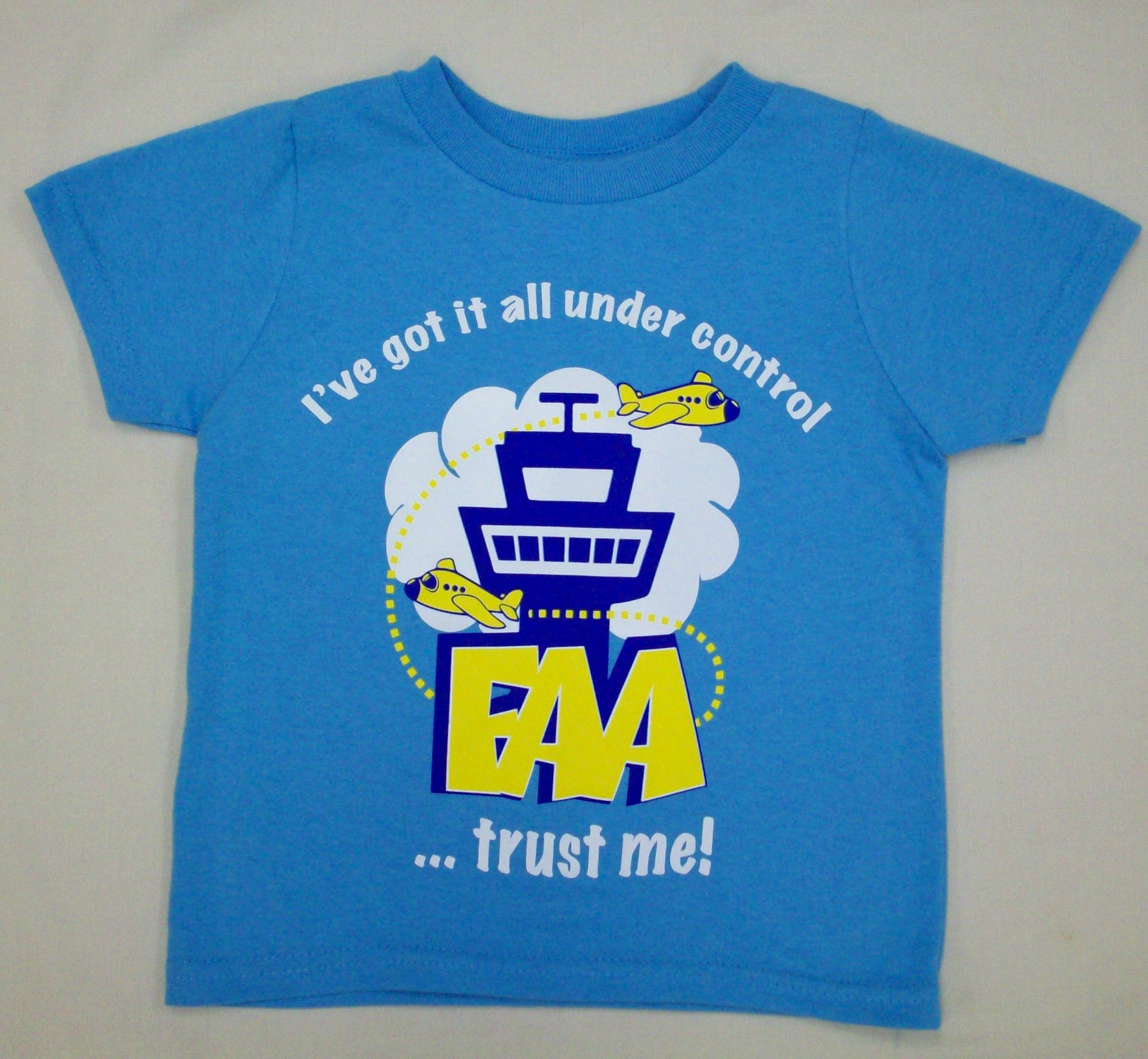 Toddler T-Shirt FAA Control Tower - Aqua
