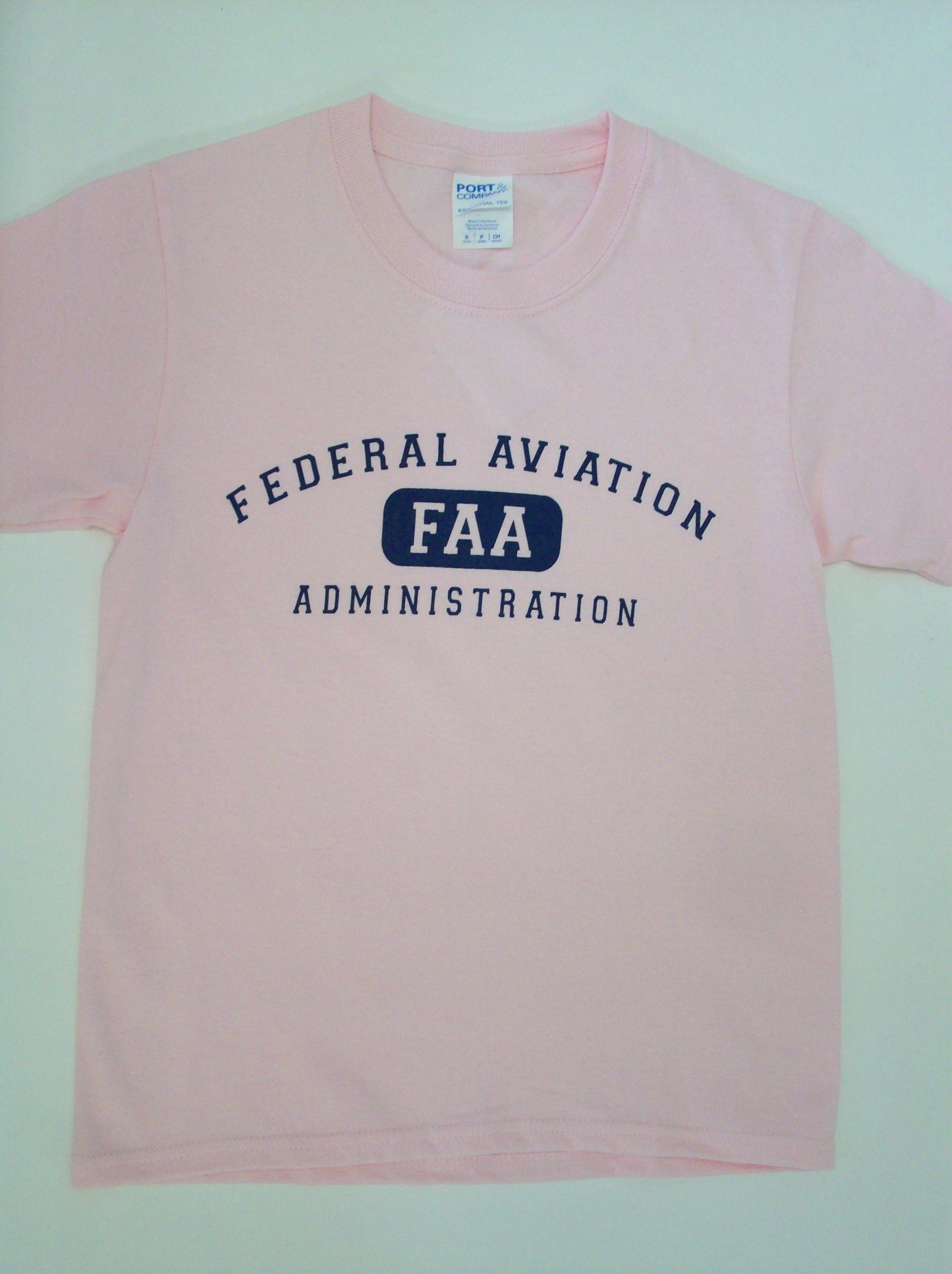 Youth T-Shirt FAA Athletic -  Lt. Pink